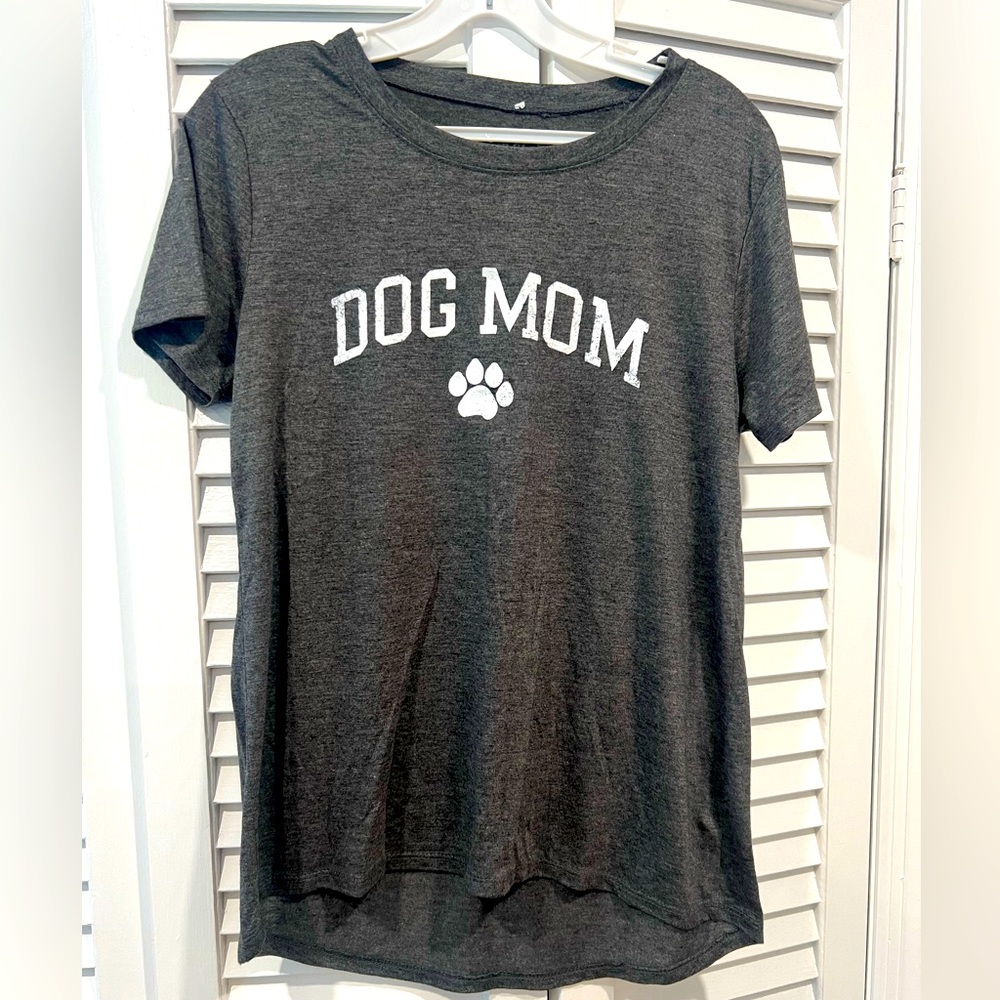Modern Lux Dog Mom Tee Womens Large Gray New without tag